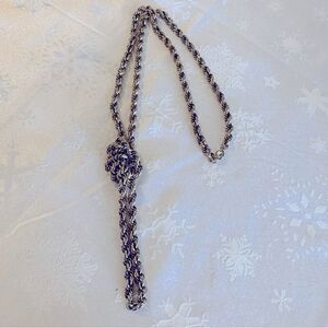 Classic Vintage Rope Chain Necklace 50”Gold Tone Extra Long Heavy Well Made